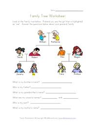 She's mexican and she speaks english and spanish. Family Tree Worksheet For Kids All Kids Network