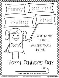 Make it from paper or color it in! Happy Father S Day Card From Daughter Funny Smart Loving And Kind Father S Day Printable Happy Fathers Day Fathers Day Poems