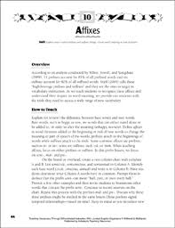 Affixes Leveled Graphic Organizer Set Printable Graphic Organizers Lesson Plans And Ideas
