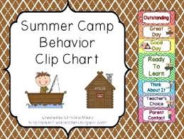 Behavior Clip Chart Summer Camp July And August Busy