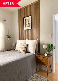 4.5 out of 5 stars. Diy Slatted Wall Faux Headboard Apartment Therapy