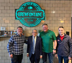 Yesterday, I got lunch at Brewfontaine in Bellefontaine. Adam and Jason  gave me a tour of the restaurant and talked with me about the  revitalization work Small Nation is doing. There are