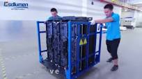 Touring Dolly Demonstration of Outdoor Rental LED Display -- Blade Series