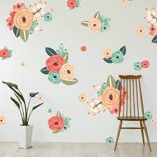 Sold and shipped by spreetail. Graphic Flower Cluster Wall Decals Flower Wall Decal Set Project Nursery