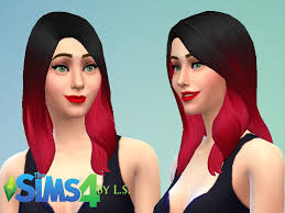 The red ombre starts higher than usual, but dark hair. Ladyshadows Black And Red Ombre Hair