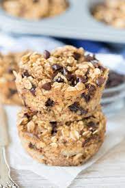 Chocolate Chip Baked Oatmeal Muffins Crazy For Crust Recipe Healthy Lunchbox Snacks Chocolate Chip Oatmeal Lunch Box Snacks