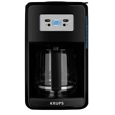 Start your day right with an exceptional cup of delicious, flavorful coffee. Krups Savoy 12 Cup Black Drip Coffee Maker With Glass Carafe Ec311050 The Home Depot