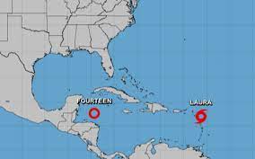 Florida, alabama, misisipi, luisiana y texas.la península de florida y la isla de cuba ocupan la parte oriental del golfo, donde se encuentra la salida. Dos Tormentas Se Dirigen Simultaneamente A Costas Del Golfo De Mexico Aristegui Noticias