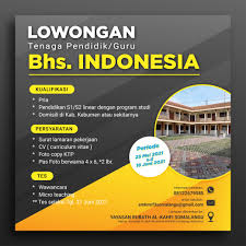 Home loker balaraja loker alfamart balaraja tangerang 2021 (kasir, pramuniaga dan helper). Lowongan Kerja Guru Bahasa Indonesia Di Yayasan Rubath Al Kahfi