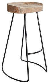 Pick from a range of finishes, seat styles and leg designs to bring home your ideal wooden bar stool today. Tractor Seat Bar Stool Industrial Bar Stools And Counter Stools By G Furn Houzz