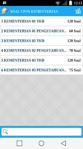 Download soal skb kementerian pekerjaan umum (kemenpupr). Soal Cpns Kementerian For Android Apk Download