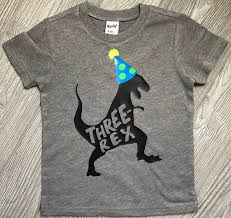 Available in a range of colours and styles for men, women, and everyone. Dinosaur Birthday Shirt T Rex Birthday Shirt 3rd Birthday Etsy Geschenke Zur Geburt 3 Geburtstag Geburtstag Junge
