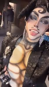 Sky Beast Moon Monster Cloud Fiend Evil Eagle Dr. Sky Shadow Mr. Wind Biter  Wingatron Blood Bird Flappy Spookster Winged Wretch MOTHMAN . . 📸  @emilygardnerx . #drag #dragking #dragmonster #cryptid #mothman #throbzombie