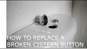 How To Replace A Broken Cistern Button - YouTube