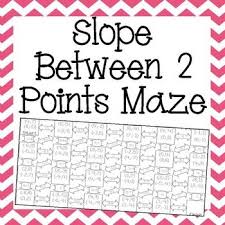 Slope Maze 8th Grade Math Worksheets Distance Formula Midpoint Formula