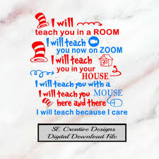 I Will Teach You In A Room Fun Teacher Digital Download Svg File In 2020 Digital Download Teaching Digital