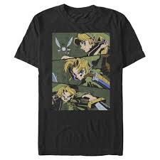 Fashion anime graphic short sleeve tshirt, killua hisoka character athletic printed tee. Men S Nintendo Zelda Anime Comic Strip T Shirt Target