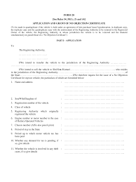 No objection certificate (noc) is a legal document issued to say that the issuer has no objection to the details mentioned in the document. Pdf Rto Form 28 No Objection Certificate Pdf Download Instapdf