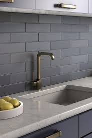 Metro grigio dark grey 11.56 in. Galapagos Dark Blue Blue Kitchen Tiles Dark Blue Kitchens Gray Kitchen Backsplash
