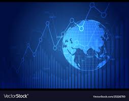 stock market graph business growth graph chart