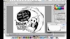 Photoshop for Screen Printing - The Basics - YouTube
