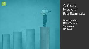 One of the best ways to introduce your art to the viewers is to write about the inspiration behind it. A Short Musician Bio Example And How To Write One In Less Than 5 Minutes