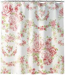 Free uk delivery on eligible orders Floral Shower Curtain Polyester Fabric Waterproof Shower Curtain Blossoming Rose Flowers Shower Curtains Bathroom Bath Curtain With 12 Pcs Hooks 70 9 X 70 9inch Amazon Co Uk Home Kitchen