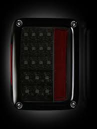 Recon Part 264234bk Jeep 07 15 Jk Wrangler Led Tail Lights Smoked Lens Jeep Lights Jeep Jeep Jk