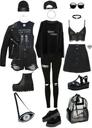 May 18, 2021 · this style is associated with teenagers and rock musicians who dress exclusively in black but it is a lot more than that. Where Are These Sandals From Sandals All Black Outfit Bad Girl Outfits Cool Outfits