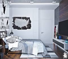 A spacious dresser like this one is a great option. Modern Urban Bedroom Decor In Grey And White Digsdigs