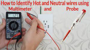 How To Identify Hot Neutral And Ground Wires Using Digital Multimeter And Probe Youtube Multimeter Home Electrical Wiring Probe