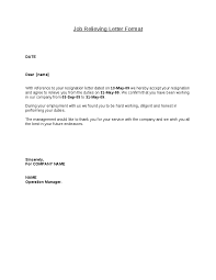 Latest Job Relieving Letter Format Cover Letter For Resume Lettering Cover Letter Format