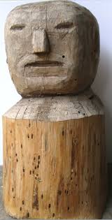 I found this cast bronze sculpture under a pile of construction garbage  many years ago. I call him bob. His origin is a mystery I may never solve.  Very heavy, no feet???