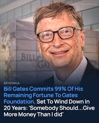 In a landmark move, tech billionaire Bill Gates has pledged to donate 99%  of his remaining tech fortune to the Gates Foundation. The commitment,  valued at a whopping $107 billion, is one