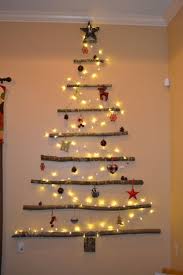 Arboles Navidenos Sobre Pared Arbol De Navidad Pared Cosas De Navidad Decoraciones Rusticas De Navidad