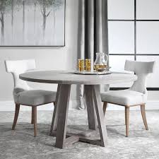 Gracie Oaks Bulloch Dining Table Wayfair Grey Dining Tables Grey Round Dining Table Round Wood Dining Table