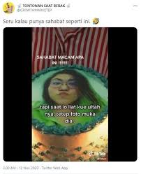 +188 gambar sketsa kue tart. Ngakak Wanita Ini Beri Kejutan Kue Ultah Ke Sahabat Pakai Foto Dirinya