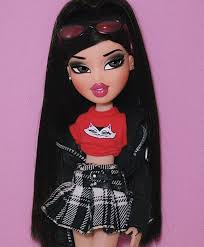 Pin By Destiny On Halloween Black Hair Aesthetic Curly Hair Cartoon Brat Doll