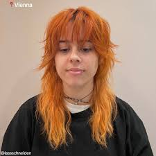 Ginger Long Mullet Woman