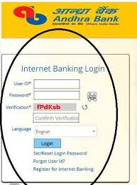 Onlineandhrabank Andhra Bank Net Banking Registration First Time Login Mrstatus In In 2020 One Time Password Online Banking Banking