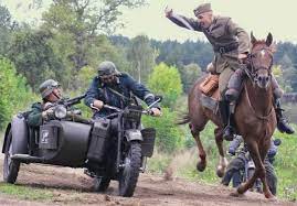 Z Polish Calvary Vs German Motorcycle 1939 Re Enactment 2006 History Wwii History Military History