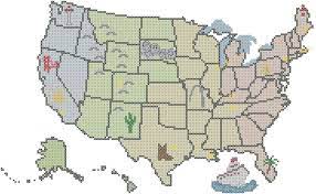Model stitched over 2 threads on 32 ct. Pin By Carol Mckrell On Modern Cross Stitch Embroidery Needlework Cross Stitch Cross Stitch Map Modern Cross Stitch