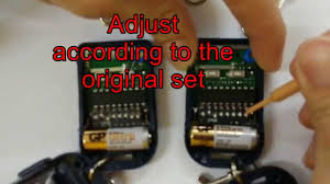 Available in two different frequencies: Adjust Pin 330 433mhz Remote Control Youtube