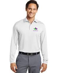 Nike Golf 466364 Dri Fit Stretch Tech Long Sleeve Polo Shirt For Men