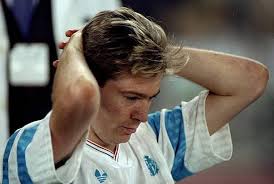 Magic Chris … Waddle after the 1991 European Cup Final disappointment with  Olympique Marseille #90sfootball