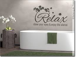 Wandsticker palmen furs badezimmer 72420. Wandtattoo Relax Text Mit Kirschbluten Fur Badezimmer