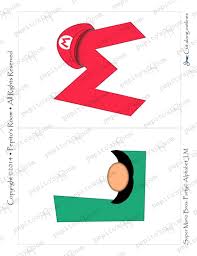 40 recipe card templates to print; Print Ink Super Mario Bros Single Individual Letters Alphabet Package Diy Digital Printable Pdf By Pepito S Room Catch My Party