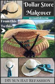Easy Diy Dollar Store Hat Makeover Tutorial Add A Silk Ribbon And Chin Strap The Mermaid S Den Custom Dress Form Diy Fashion Clothing Diy Fashion