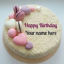 Get happy birthday mother cake with her name and photo. Vanilla Flavored Birthday Cake With Name For Dear Mom Write Mother Name On White Forest Birthday Cake Vanilla Cake Decorat Cake Cake Name Orange Birthday Cake