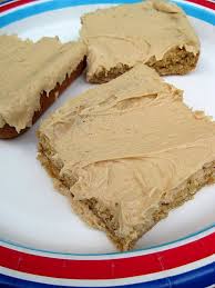 Oatmeal Peanut Butter Bars With Peanut Butter Frosting Peanut Butter Recipes Eat Dessert Dessert Bars